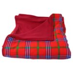 Tsavo Flame Maasai Fleece Blanket