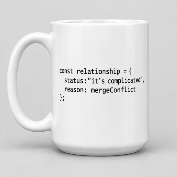 It’s Complicated Merge Conflict Developer Mug