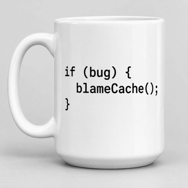 Blame Cache Developer Mug